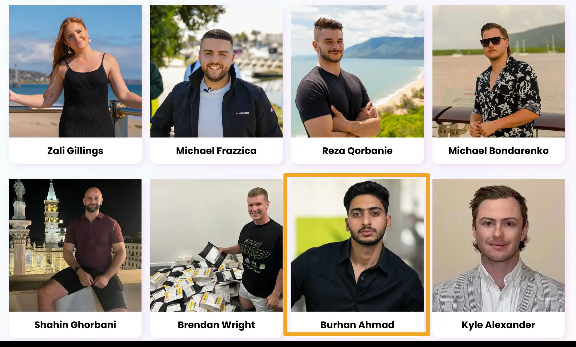 Burhan Ahmad featured among other online business builders